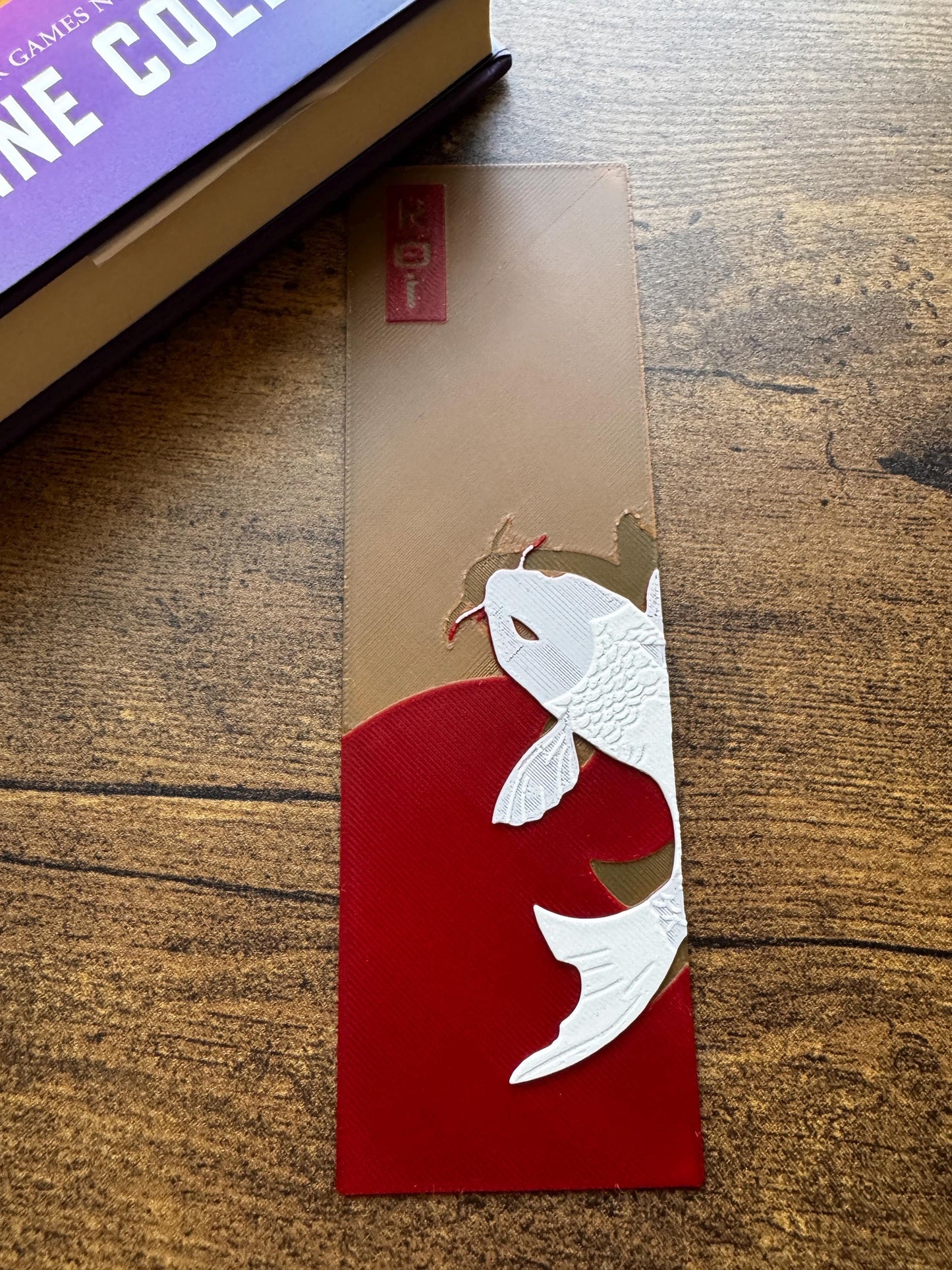 Koi Fish Bookmark Set – Elegant Trio of 3D Printed Bookmarks with Tranquil Water Designs | Symbolic Nature-Inspired Page Markers