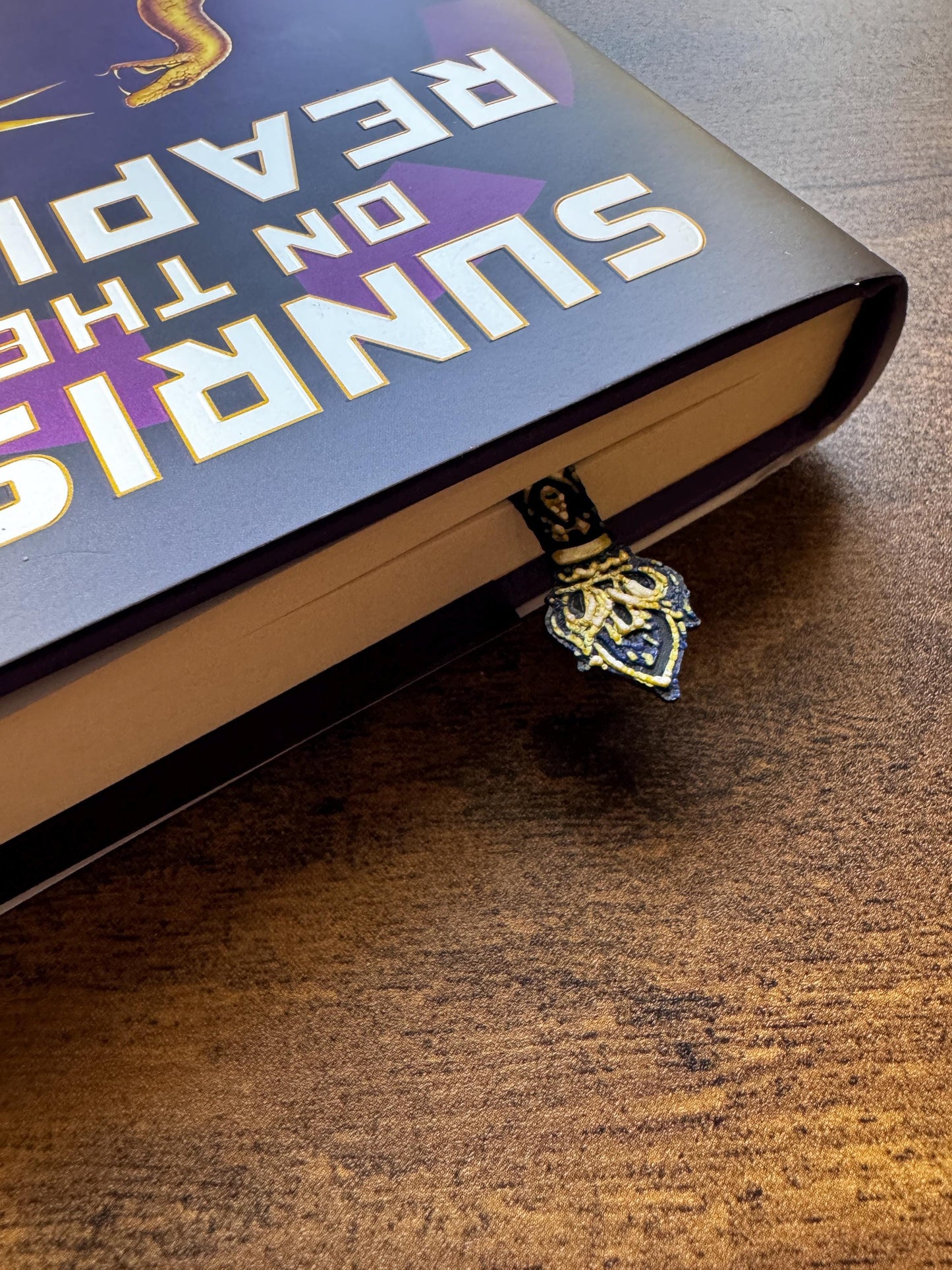 Noble Knight Sword Bookmark – 3D Printed Black & Gold Sword Page Marker | Medieval Fantasy Bookmark for Readers and RPG Fans