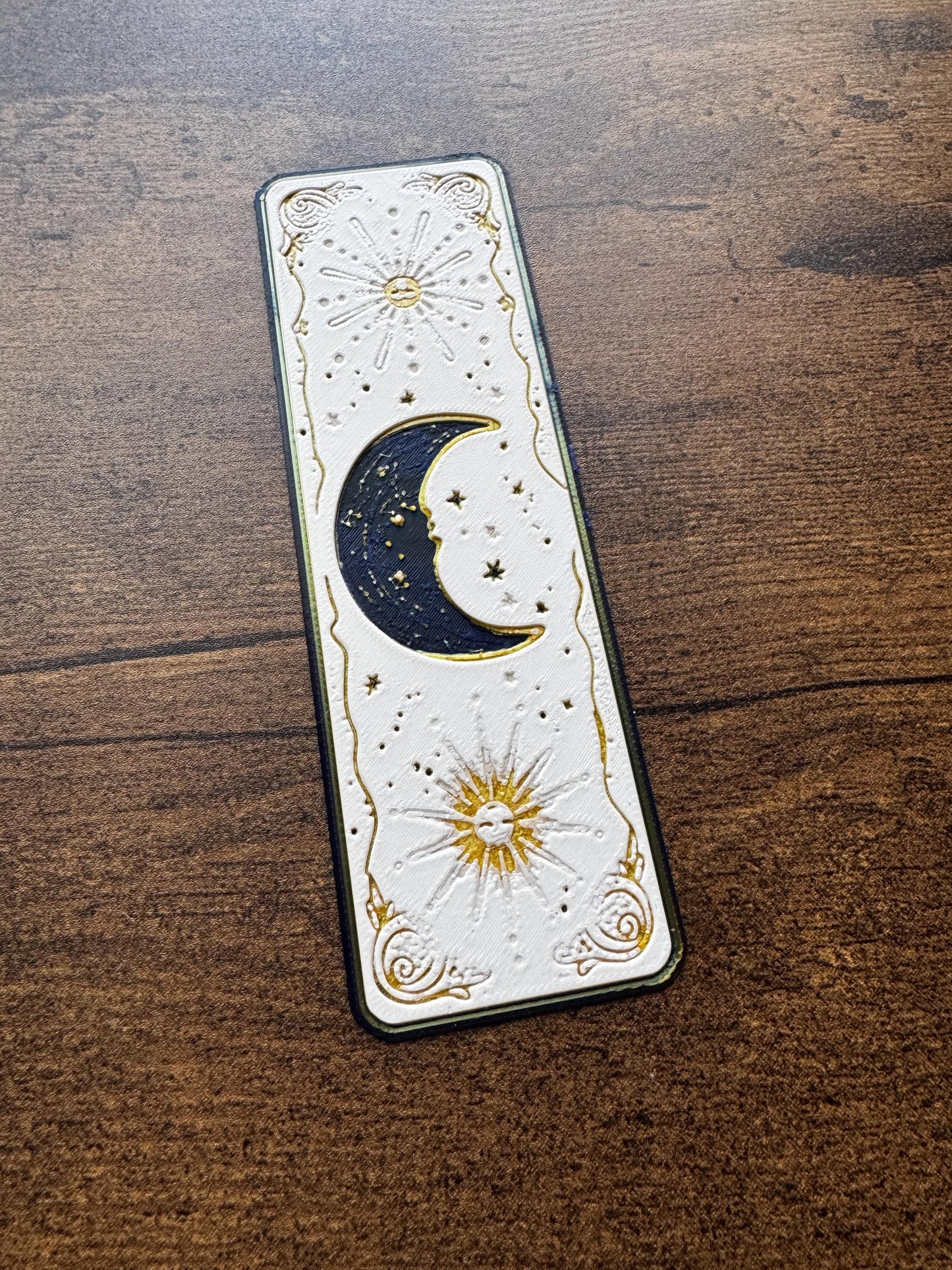 Celestial Dreams Bookmark Set – Moon, Stars & Planets Fantasy Bookmarks | Cosmic Aesthetic 3D Printed Bookmarks (Set of 3 or Individual)