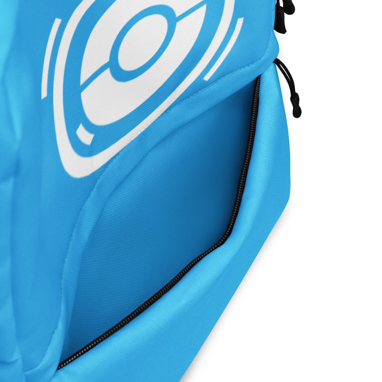 Product  mockup Lightweight, water-resistant blue backpack for Pokémon Go trainers